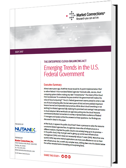 Study: U.S. Federal Government Poised for the Next Generation of Enterprise Cloud  
