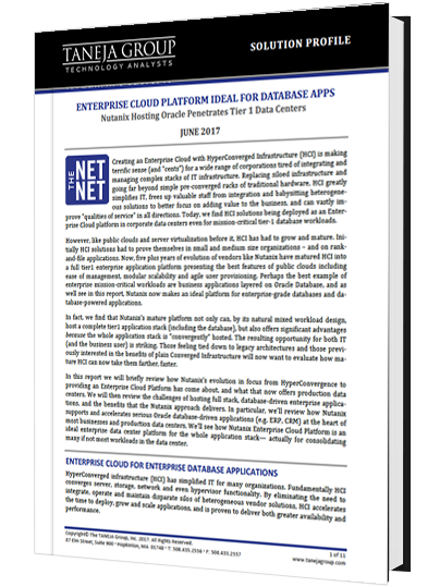 Nutanix Enterprise Cloud Platform for Oracle Workloads | Analyst Reports